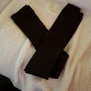 Brown fleece lined leggings